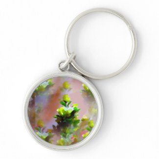 Yellow Floral Keychain