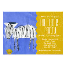 Yellow Floral Party Invites  $2.35/per invite