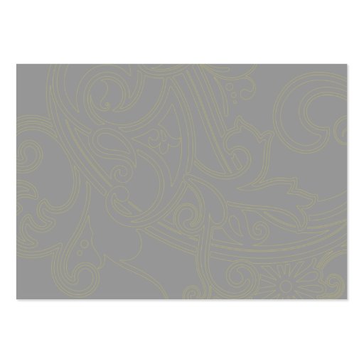Yellow Floral Pattern - Chubby Business Cards (back side)