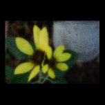 Yellow Floral Print posters