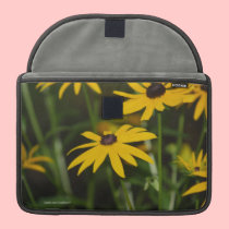 Yellow Floral Rickshaw Flap Sleeve macbook sleeves