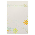 Yellow Floral Stationery