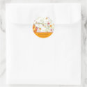 Yellow Floral Swallows Save Date / TQ / Gift / stickers by fat_fa_tin Yellow Floral Swallows Save Date / TQ / Gift / stickers