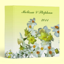 Yellow Floral Wedding Album binders