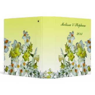Yellow Floral Wedding binder