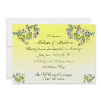 Yellow Floral Wedding Brunch