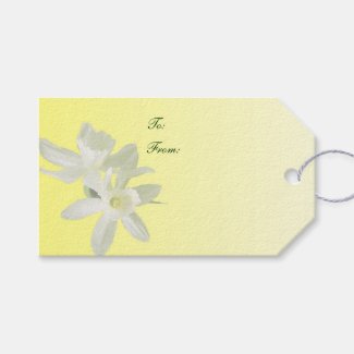Yellow Floral Wedding Pack of Gift Tags