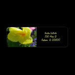 Yellow Flower Address Label labels