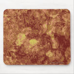 Yellow flower against leaf camouflage pattern mouse pad