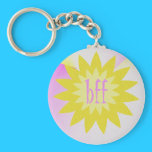 Yellow flower Bff keychains