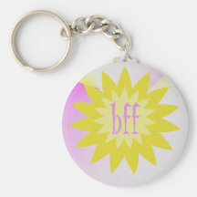 Yellow flower Bff Keychains