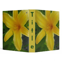 yellow flower binders by DonnaGrayson yellow flower binders