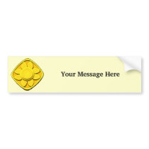 Yellow Flower bumper stickers by DonnaGrayson Yellow Flower bumper stickers