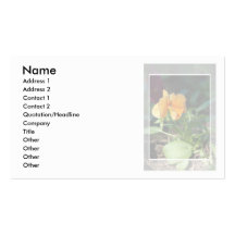 Yellow Flower Business Card Small Format