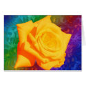 Yellow Flower, Colorfull Background Card by squirrel27 Yellow Flower, Colorfull Background Card