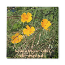 Yellow Flower Garden magnets by allthingsnatural Yellow Flower Garden magnets