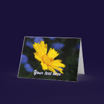 Yellow Flower Greeting Card cards
