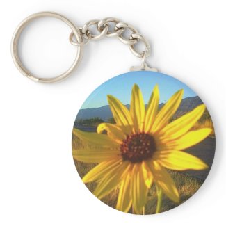 Yellow Flower Keychain