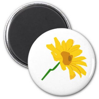 Yellow Flower Magnet magnet