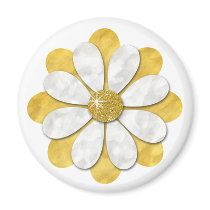 Yellow Flower Magnet 2.25R