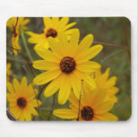 yellow flower mouse pad