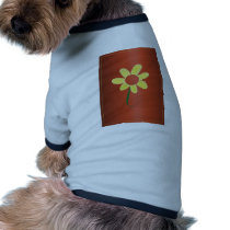yellow flower on black pet clothing
