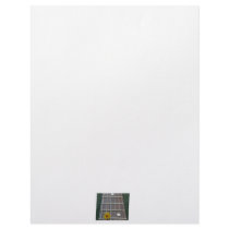 Yellow flower on receeding five string bass neck letterhead