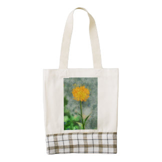 Yellow flower painting zazzle HEART tote bag