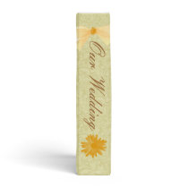Yellow Flower Photo Album/ Guest Book 3 Ring Binder