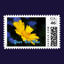 Yellow Flower Postage stamps