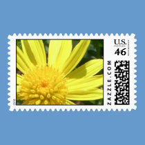 Yellow flower postage