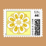 Yellow Flower postage