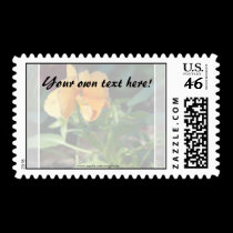 Yellow Flower Postage Stamp stamps