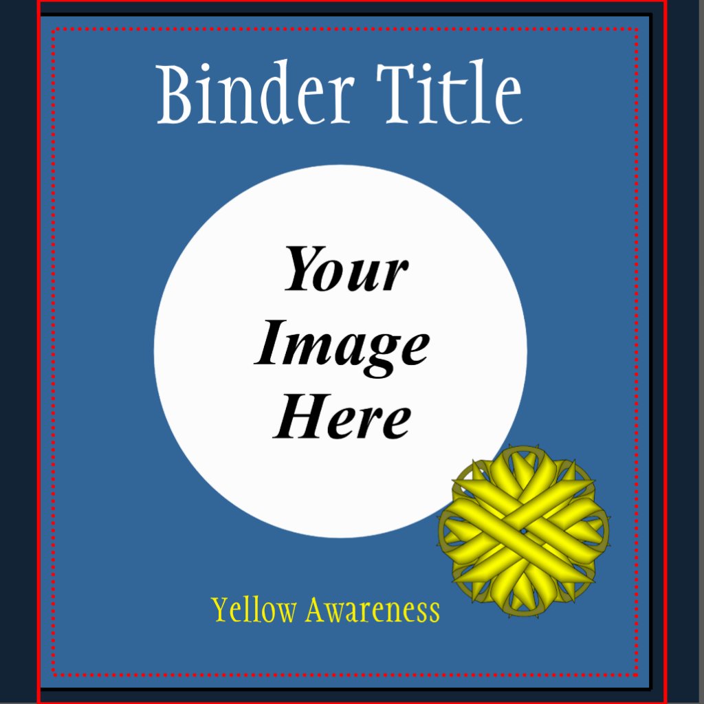 2 in binder spine template
