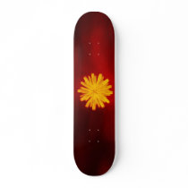 Yellow Flower Skate Board