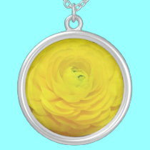 Yellow Flower Sterling Silver Necklace by Artists4God Yellow Flower Sterling Silver Necklace