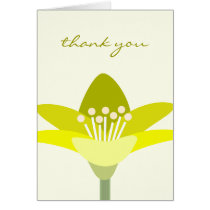 Yellow Flower Thank You Greeting Card
