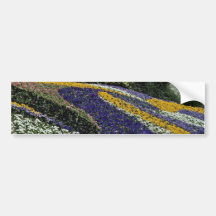 Yellow Flowerbed, Mainau, Germany flowers Bumper Sticker