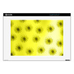 Yellow Flowers Abstract Laptop Skins