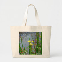 Yellow Flowers and Reflections Bag