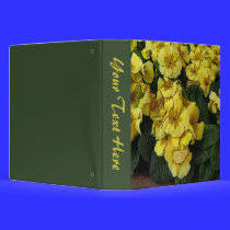yellow flowers binders