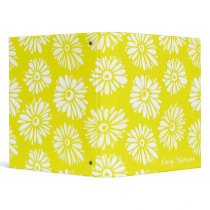 Yellow Flowers Binder