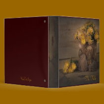 yellow flowers binders by VioDePhoto yellow flowers binders