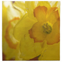 yellow flowers cloth napkins