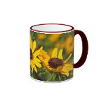 Yellow flowers coffee mugs