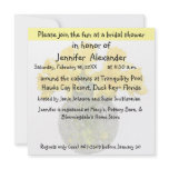 Yellow Flowers for Bridal Showers Announcements