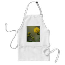 Yellow Flowers In Green Grass Macro Image aprons