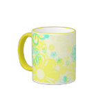 YELLOW FLOWERS KITCHEN MUGS SETS