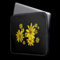 Yellow Flowers laptop sleeves
