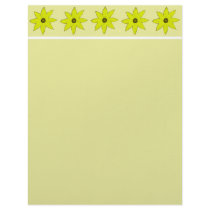 yellow flowers letterhead by DonnaGrayson yellow flowers letterhead